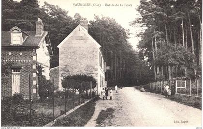 Carte POSTALE Ancienne de  VAUMOISE - Entrée de la Forêt