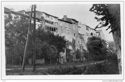 VERDUN-SUR-GARONNE LE VIEUX VERDUN LES REMPARTS CARTE PHOTO RARE