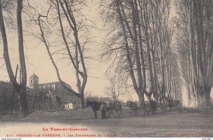 VERDUN-sur-GARONNE (Tarn et Garonne): Les Promenades et l'Eglise