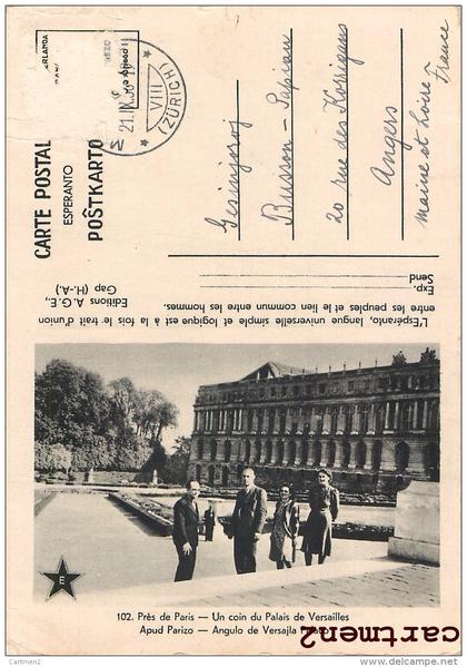 VERSAILLES CONGRES ESPERANTO AU CHATEAU DE VERSAILLES 78 YVELINES