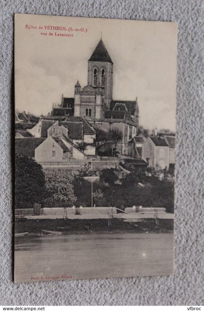 Eglise de Vétheuil, vue de Lavacourt, Val d'Oise 95