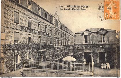 Carte  POSTALE   Ancienne de VEULES les ROSES - Grand Hôtel des Bains