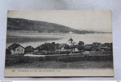 Cpa 1923, Veyrier et le lac d'Annecy, Haute Savoie 74