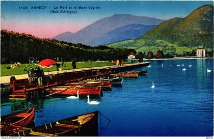 CPA ANNECY - Le Port et le Mont VEYRIER (691384)