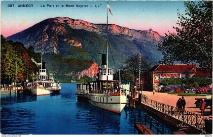 CPA ANNECY - Le Port et le Mont VEYRIER (691740)