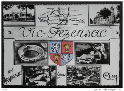 32 Vic-Fezensac multi vue arene blason