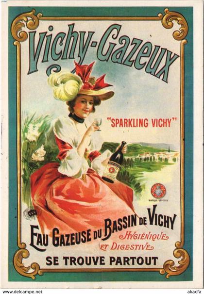 CPM VICHY VICHY-GAZEUX - Advertising - Fau Gazeuse du Bassin de Vichy (1204568)