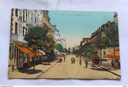 J641, Cpa 1923, Vichy, rue de Paris, Allier 03