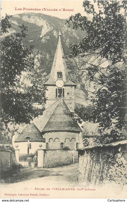 CPA 65 Hautes Pyrénées Eglise de Vielle Aure - non voyagée