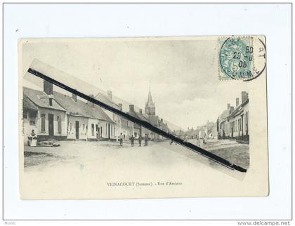 CPA  -   Vignacourt  - Rue d'Amiens