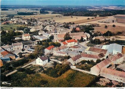 / CPSM FRANCE 89 "Villebougis, vue aérienne "