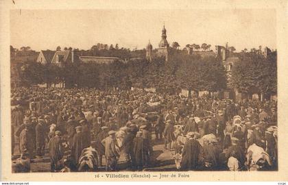 CPA Villedieu Jour de Foire