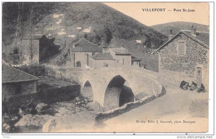 VILLEFORT - Pont St Jean