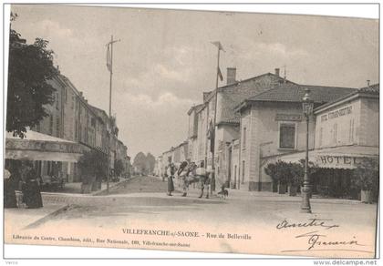 Carte Postale Ancienne de VILLEFRANCHE SUR SAONE