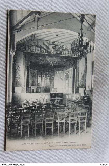 Asiel de Villejuif, le théâtre dans le hall central, Val de Marne 94