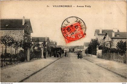 CPA VILLEMOMBLE Avenue Frédy (869343)