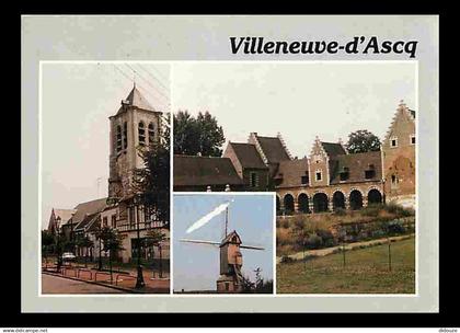 59 - Villeneuve d'Ascq - Multivues - Moulin à Vent - Flamme Postale - CPM - Voir Scans Recto-Verso