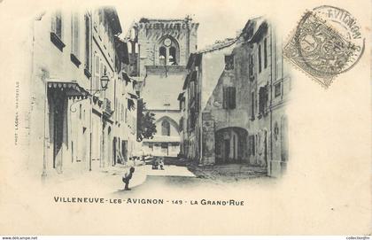 / CPA FRANCE 30 "Villeneuve Lès Avignon, la Grand'rue"