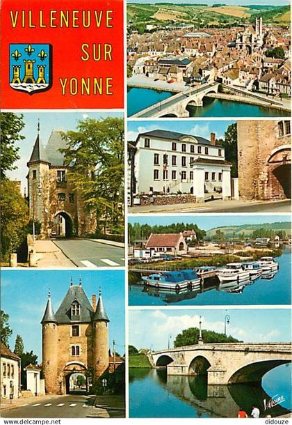 89 - Villeneuve sur Yonne - Multivues - Blasons - CPM - Voir Scans Recto-Verso