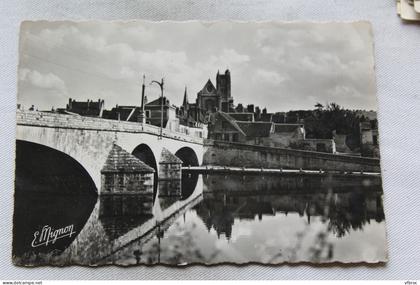 K969, Cpm 1951, Villeneuve sur Yonne, le pont, Yonne 89