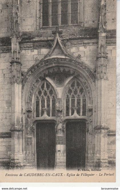 76 - VILLEQUIER - Eglise de Villequier - Le Portail