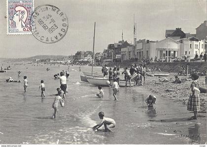 CPSM Villers-sur-Mer La plage