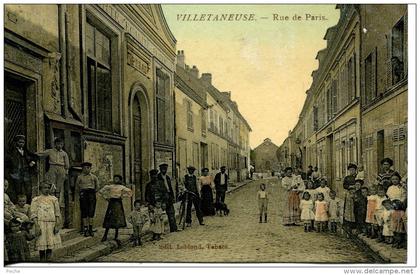 N°43274 -cpa Villetaneuse  -rue de Paris-