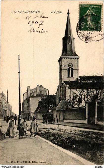 CPA AK VILLEURBANNE - Église (635809)