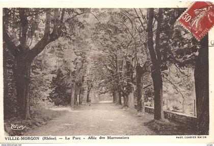 CPA Villie Morgon Le Parc Allée de Marronniers