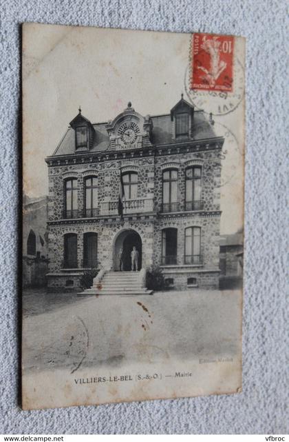 Cpa 1914, Villiers le Bel, mairie, val d'Oise 95