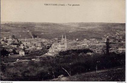 61 - Vimoutiers - Vue générale - Voyagé - Dos divisé