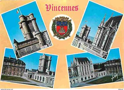 94 - Vincennes - Multivues - Blasons - Flamme Postale de Vincennes - CPM - Voir Scans Recto-Verso