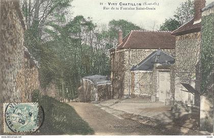 CPA Viry-Chatillon Rue de la Fontaine Saint-Denis