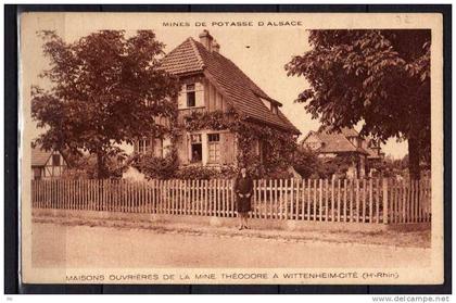 68 - Mines de Potasse d'Alsace - Maisons Ouvrières de la Mine Théodore à Wittenheim-Cité (Ht-Rhin)