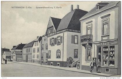 WITTENHEIM - Spezereihandlung X Barth.carte illustrée.