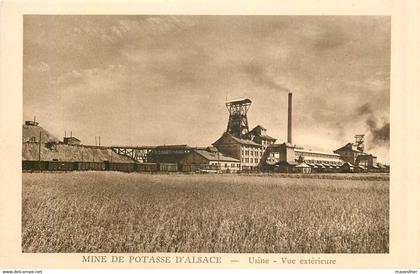 WITTENHEIM vue extérieure de l'usine de potasse d'Alsace