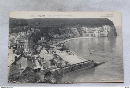 Cpa 1933, Yport, vue générale sur la plage, Seine Maritime76