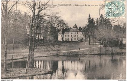 CPA Carte postale  France Yssingeaux Château de Lavée avec son étang 1904   VM82602