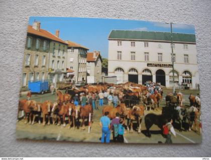 Cpm, Yssingeaux, foire aux chevaux, haute Loire