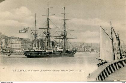 LE HAVRE(BATEAU VOILIER DE GUERRE AMERICAIN)