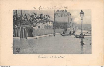 Lyon 9 brasserie de l'industrie Lyon inondé 12 inondations crue 1910