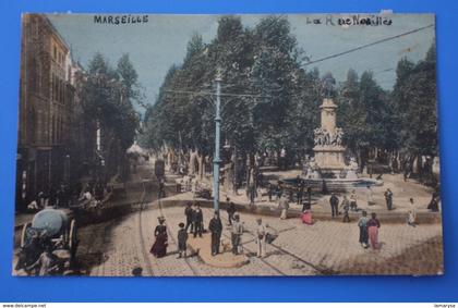 LA RUE NOAILLES .MARSEILLE CPA-Carte Postale[13] Bouches-du-Rhône Très animée ligne tramway trolley bus