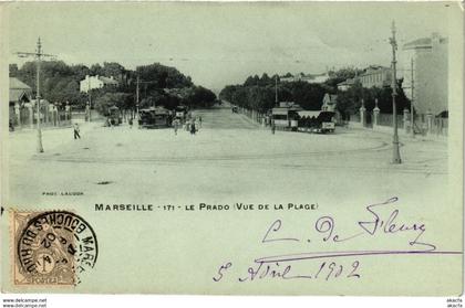 CPA MARSEILLE - Le Prado (Vue de la Plage) (986818)