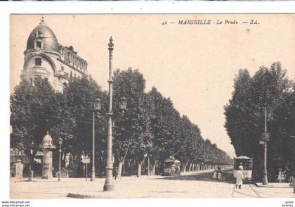 POSTAL    MARSELLA ( MARSEILLE ) FRANCIA  - EL PRADO  ( LE PRADO - THE PRADO )