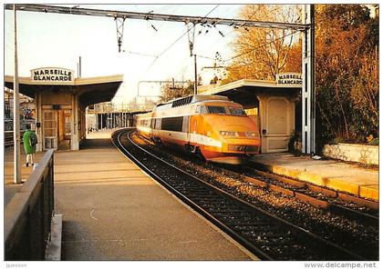 BOUCHES DU RHONE  13   MARSEILLE  BLANCARDE  GARE  TRAIN  TGV