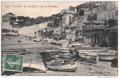 13-MARSEILLE- LA CORNICHE (L'ANSE DU PROPHETE )