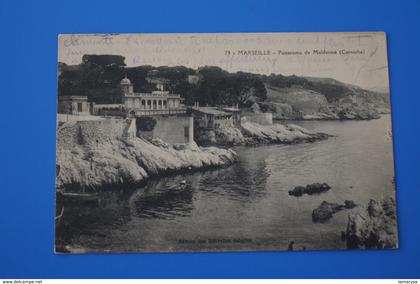 1912 panorama de Maldormé La CORNICHE MARSEILLE CPA-Carte Postale [13] Bouches-du-Rhône-pour Abondance 74