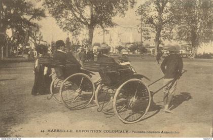 Marseille - Expositions Coloniales - Pousses pousses Annamites