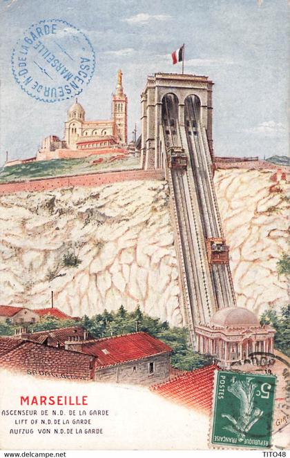 France (13 Marseille) - Ascenseur de N. D. de la Garde