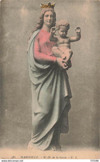 France (13 Marseille) - Notre-Dame de la Garde  (vierge à l'enfant coloré)